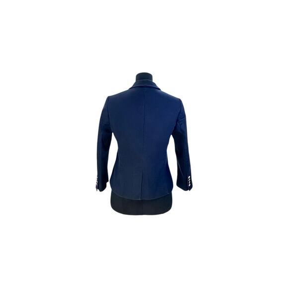 Ann Taylor Petite Navy Cotton Blazer - Size 6P - Picture 5 of 9